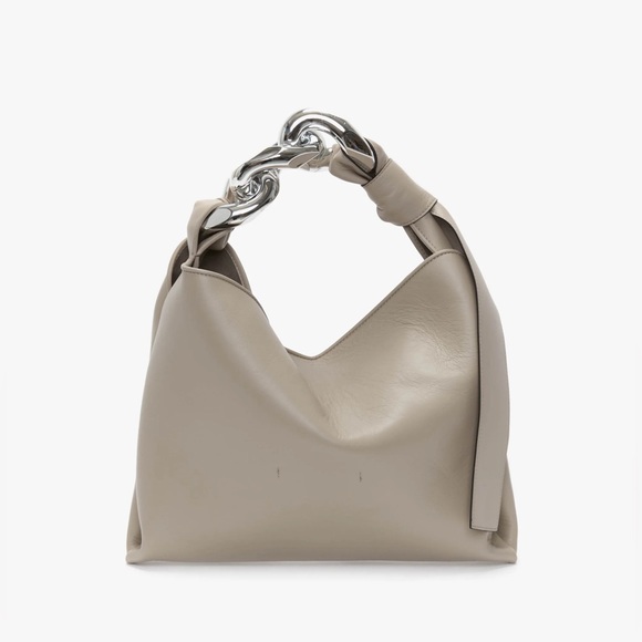 JW ANDERSON Small Chain Hobo - Leather Shoulder Bag - Picture 2 of 7
